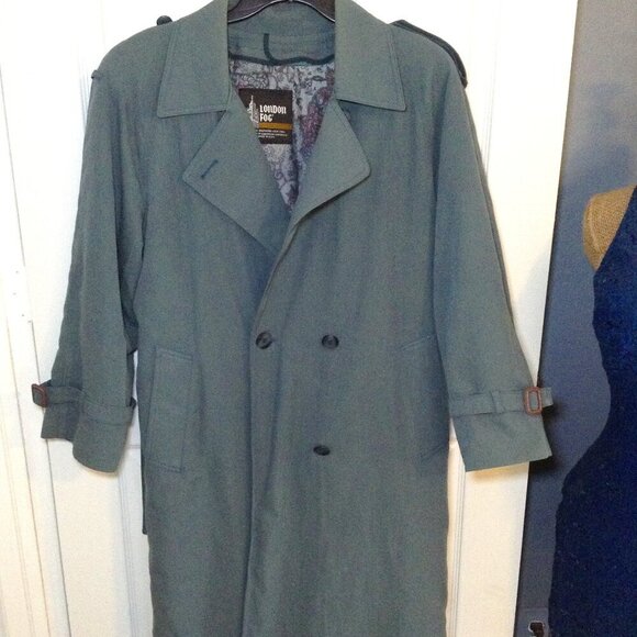 VINTAGE London Fog Trench Coat, "P8" Trending, Thinsulate, Collegiate, Quiet Lux - Picture 1 of 7